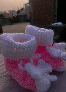 Handmade Crochet Baby Booties