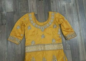Elegant Yellow Embroidered Anarkali Gown