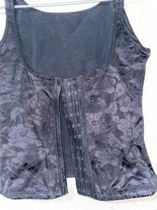 Black Floral Tank Top