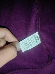 Adidas Purple Zip-Up Hoodie