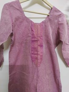 Pink Stitched Kurti
