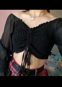 Black Crop Top