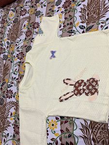 Cute Bunny Applique Top