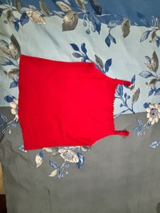 Red Sleeveless Tank Top