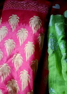Set Of 3 Cotton Saree