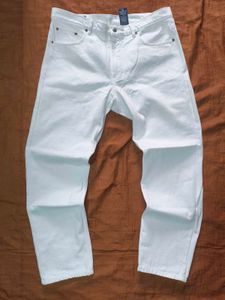 Vintage &#39;Jinglers&#39; White Denim