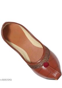 Kids Ethnic Brown Jutti Flats
