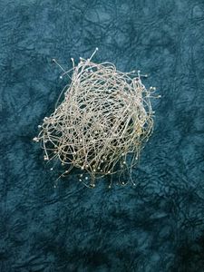 Silver Bead Wire Hair Pins - Wedding Accessories