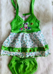New Cotton Frock For 3-6 Months