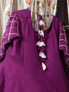 Beautiful Flared Kurta With Tassels