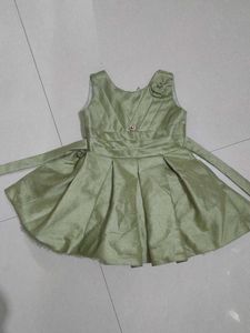 Green Party Dress(pistagreen)