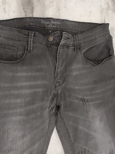 Pepe Jeans Men's Gray Denim Jean