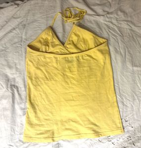 Beautiful Yellow Halter Top