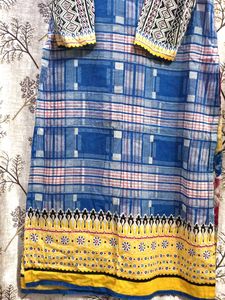 Blue Kurta With Bottom 💫