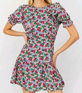 Floral Print Mini Dress