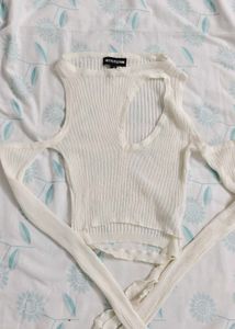 Cutout Knit Top