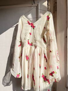 Floral Embroidered dress
