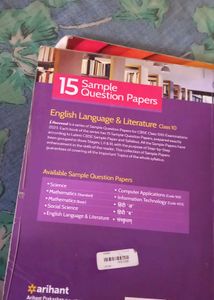 Arihant&#39;s Isuceed 15 sample papers of english