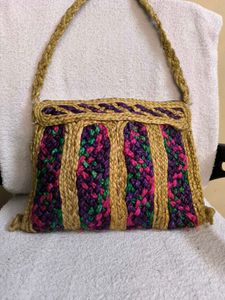 Handmade Crossbody Jute Bag