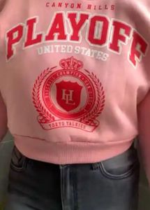 Pink Graphic Sweatshirt