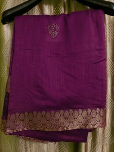 Beautiful Purple Saree 💜✨