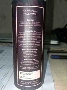 Clair Peau Face Wash Coffee