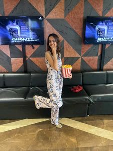 Floral Jumpsuit With Spaghetti Straps