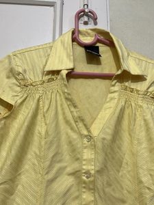 Light Yellow Formal Top