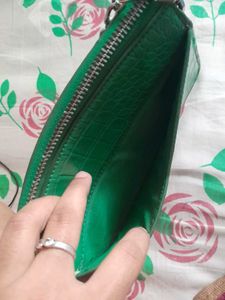 Green Croc Handbag