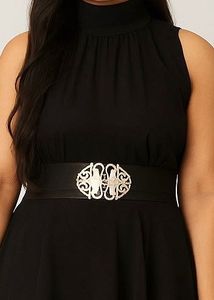Elegant Black Midi Dress