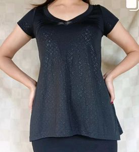 Silky Cloth With Silver Patterns