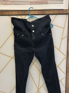 High Waist Black Jeans