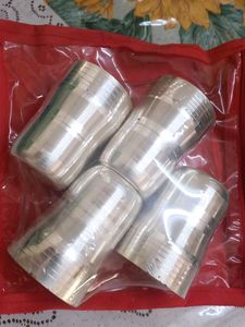Pure Silver Coated Glasses- Set Of 4