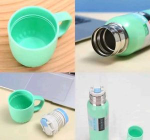 Beautiful Steel Bottle With Two Cups