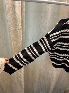 Striped Knit Cardigan