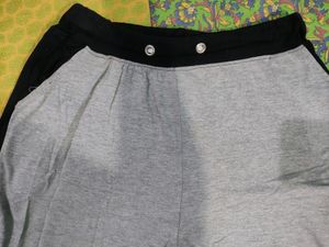 Mens Joggers Black And Gray Colour Stretchable