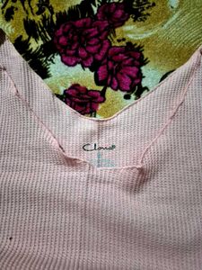 Pink Sleeveless Night Suit