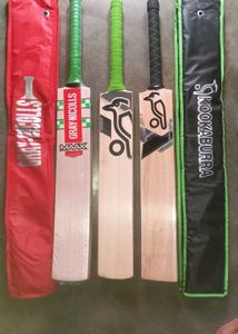 English Willow Mens 3 bats Kookaburra² and GN¹