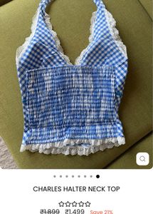 Halter Neck Padded Top