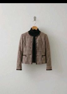 Houndstooth coat 💋