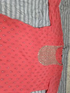 Elegant Embroidered Kurta