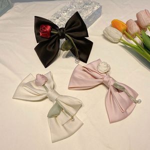 Rose Bow Clip
