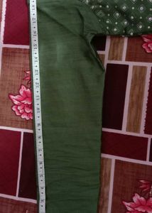 Olive Green Embellished Salwar Suit