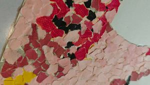 Flamingo Paper Mosaic Art
