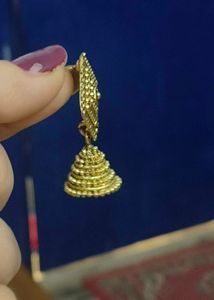 Golden Jhumka Earrings