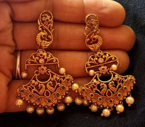 Black Bead Mangalsutra With Locket And Earrings
