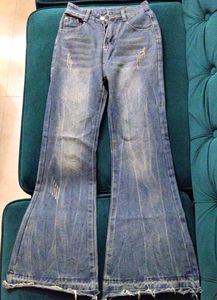 Flared Denim Jeans