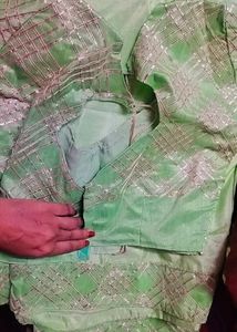 designer saree with blouse