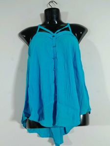 Y2k Blue Top