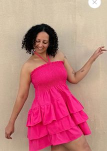 Pink Ruffle Dress